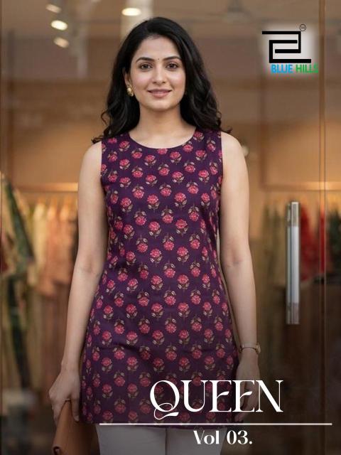 Blue hills queen vol 3 wholesale ladies short tops and kurties in ludhiana